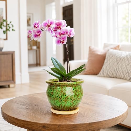 4.5 Inch Plant Pots, Small Pots for Plant Indoor, Succulent Pots with Tray - Image 5