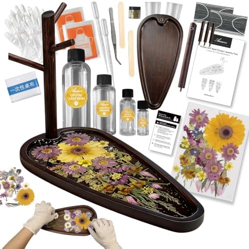 Auraeve All-in-One DIY Resin Craft Kit - Flower Jewelry Stand for Adults by AuraeveStudio