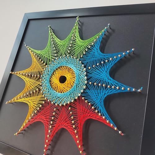 EYANKUNG String Art DIY Crafts Kits for Adults Beginner Unique Women Gift (Fireworks 12 * 12inches) - Image 3