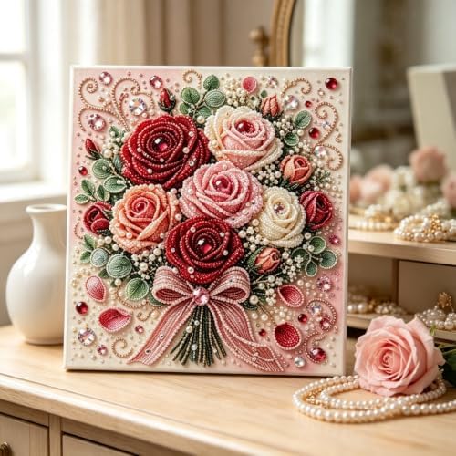 DIY Pearl Art Kit for Adults (Roses) - Image 2