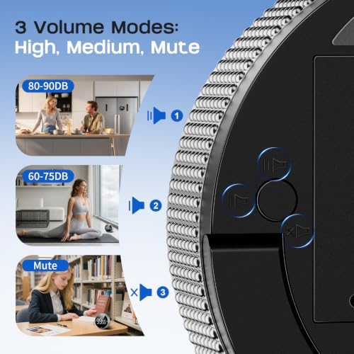 Seniny Digital Kitchen Timer, Magnetic Visual Timer with Large LED Display - Image 5