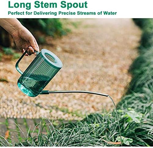 Small Watering Can for Indoor Plants, Flowers, Succulents with Long Spout 34oz(Green) - Image 2