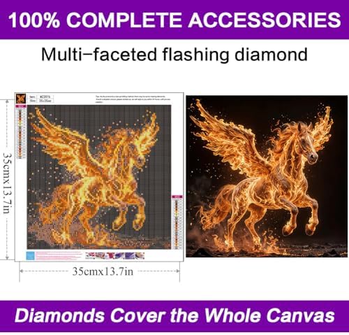 Diamond Art Kits for Adults, Horse Diamond Art Painting Kits for Adults - Image 3