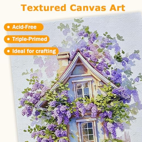 12 Pcs Canvas and Easel Set 10''x12'' Small Blank Canvas Boards with Pine Wood Easels - Beginner Sip Painting Kit for Acrylic Oil Watercolor &Crafts - Ideal for Tabletop Display and Adults Party - Image 4