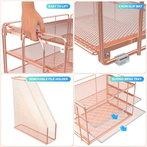 gianotter 4-Tier Paper Organizer With Magazine Holder - Image 4