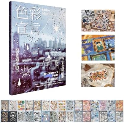Japanese Stickers for Journal Supplies, Japanese Sticker Books for Adults by Gaxvtvk