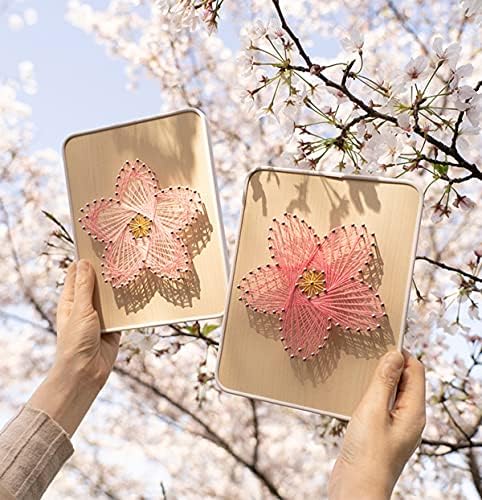 BAZIMA DIY String Art Kit for Beginner, DIY Sakura Craft Kit,Unique Gift,Craft Kit for Holidays - Image 2