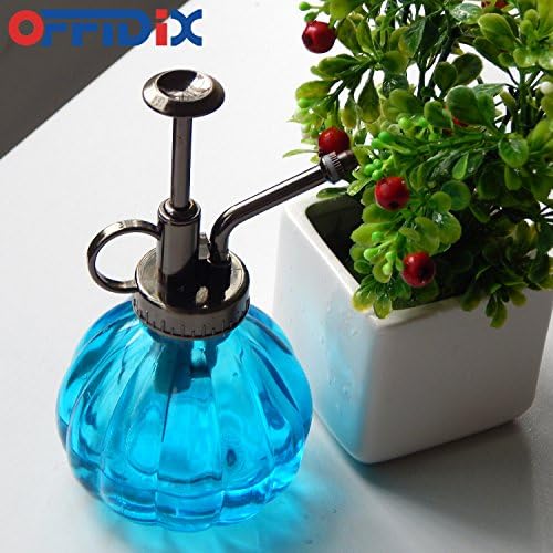 OFFIDIX Glass Spray Bottle Blue Plant Mister Vintage Pumpkin Water Can6.7oz - Image 5