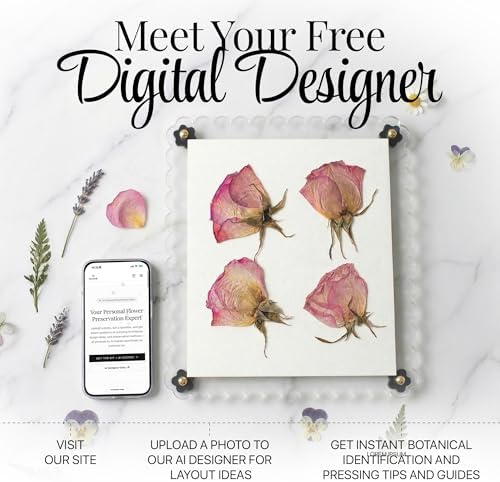 Hwabelle 11x11 Flower Press Kit for Wedding Bouquets, Includes AI Designer - Image 4