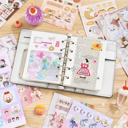 700+ Kawaii Japanese Stickers Set,25 Sheets Kawaii Scrapbook Japanese Stickers Book,Korean Sticker for Journaling,Junk Journal,Bullet Journal,Planner,DIY Craft(Hand Post) - Image 6
