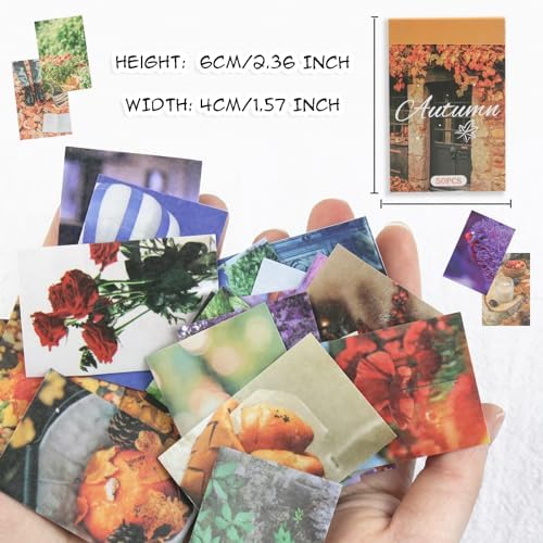 Washi Stickers, 6 Sets 300 Pcs Aesthetic Sticker Book - Image 2