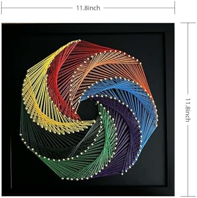 THOUDONER DIY 3D String Art Crafts Kit for Adults Beginner Unique Gift-Geometric Patterns (11.8inch*11.8inch). - Image 2