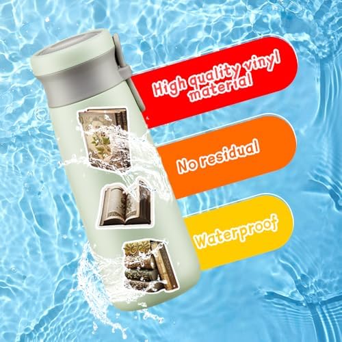 50Pcs Vintage Stickers,Waterproof Vinyl Aesthetic Decorative Sticker Scrapbooking Supplies for Adult Card Making Letters Planner Journaling Junk Journal DIY Water Bottles Cards Art Craft.Books - Image 4