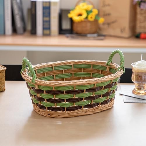 Kingwillow Oval Wicker Basket With Handle (Large Size) - Image 5