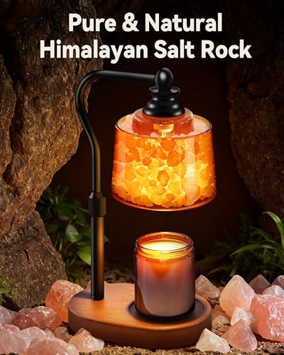 3-in-1 Candle Warmer Lamp with Himalayan Salt & Diffuser - Image 3