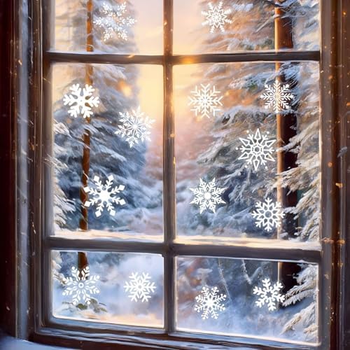 50 PCS Snowflake Stickers for Scrapbooking Journaling Junk Journal Scrapbook Supplies - Waterproof Transparent PET Aesthetic Decals for Resin Crafts Decorative Art Crafts (Snowflake) - Image 4