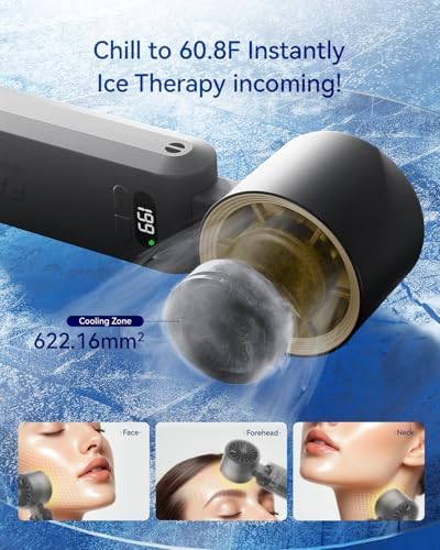 Handheld Portable Turbo Fan with Ice Cooler, Speed (1-199) 5500mAh Rechargeable Personal Fan,[20H Cooling Time] Mini Yet Powerful [20000 RPM] Small Pocket Fans for Travel/Outdoor/Office, Gold Black - Image 2