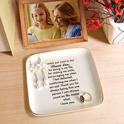 Thank You Gifts for Women Birthday & Christmas, Ceramic Jewelry Dish - Image 2