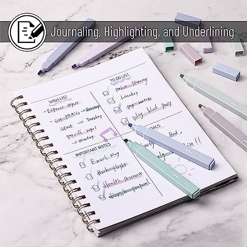 Mr. Pen- Aesthetic Highlighters No Bleed, 8 Pack, Assorted Colors | Chisel Tip, Cute Highlighters Assorted Colors for Journaling, Highlighting, Underlining, Fast Dry, Back to School Supplies - Image 6