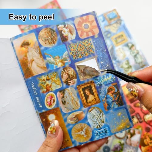 Vintage Sticker Book for Journaling Scrapbooking 500+ Antique Stickers - Image 7