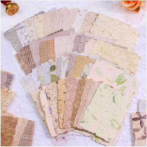 84 Sheets Textured Scrapbook Paper & 3D Embossed Collage Paper by Diuhofart