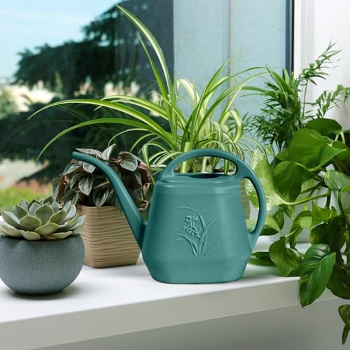 Plastic Watering Can - 1/2 Gallon - Green - Image 4