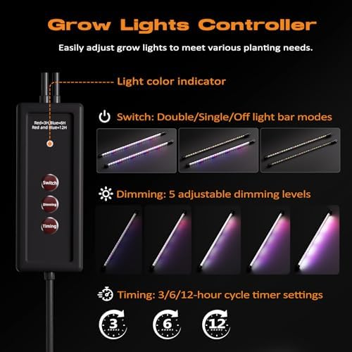 Patigrow 120-Cell Self-Watering Seed Starter Tray with Grow Light, Seed Starter Kit with 4.07” Humidity Dome, Indoor Seedling Starter Tray, Seed Starting Trays for Plant Germination, Seeds Growing - Image 5