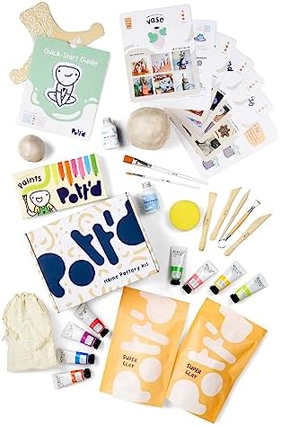 Pott'd Pottery Kit, Air Dry Clay Kit for Adults & Beginners - Image 5