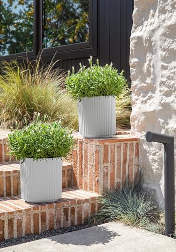 Veradek Demi Series Planter - Large Round Outdoor Planter - Image 4