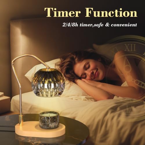 Candle Warmer Lamp with Timer & 4-Level Dimmer, Modern Decor - Image 3