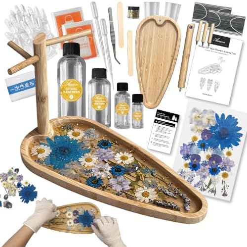 Auraeve All-in-One DIY Resin Craft Kit - Flower Jewelry Stand for Adults by AuraeveStudio