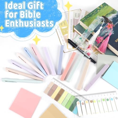 26Pcs Bible Study Supplies Journal Kit, Aesthetic Pastel Highlights Pens - Image 6