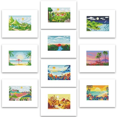 PeakLuv Small Diamond Art Kits Landscape Mini Diamond Painting for Adults by PeakLuv