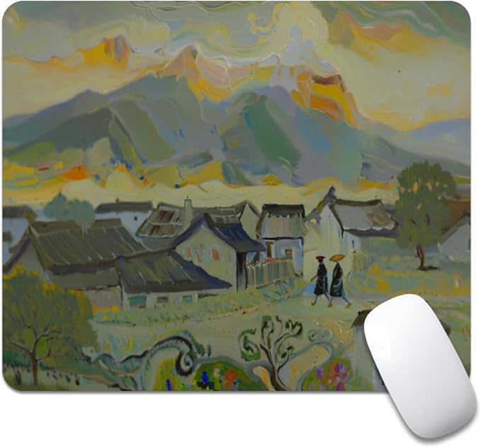 Museum Texture Mouse pad, Square Waterproof and Anti Slip Mouse pad for Office laptops