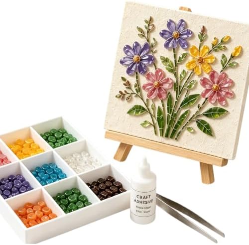 Sea Glass Ocean DIY Kit | Seaglass Mosaic Art Craft Kits for Adults - Image 6