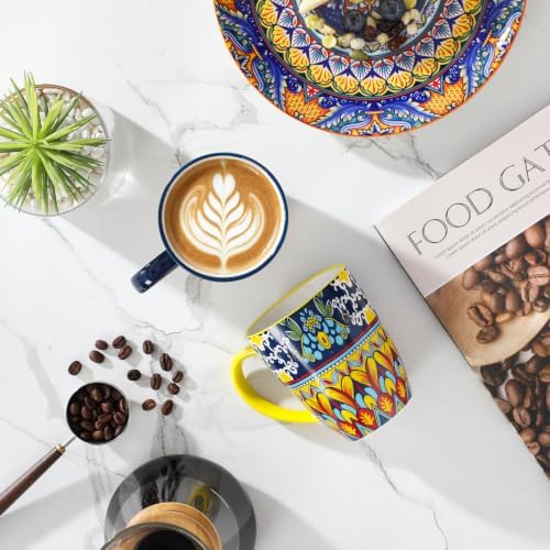 vancasso KRVI Ceramic Coffee Mugs, Set of 6, 12 oz - Image 3