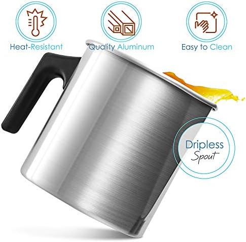 Hearth & Harbor Natural Soy Wax and DIY Candle Making Supplies 2 Lb. Aluminum Candle Making Pouring Pot, Wax Melting Pot Candle Making with Dripless Heat-Resisting Handle & Pouring Spout - Image 2