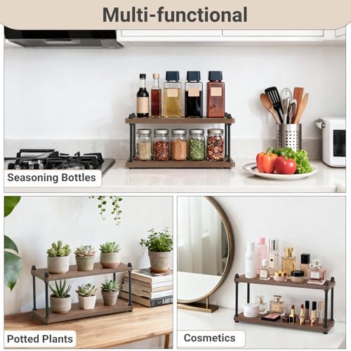 Mkono Coffee Station Organizer, 2 Tier Mug Shelf Coffee Bar Accessories - Image 5