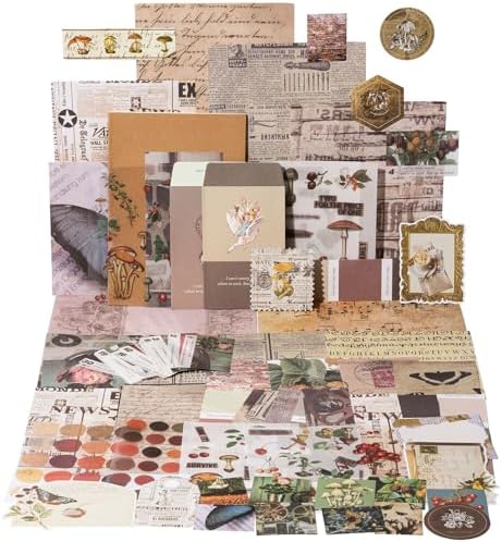 YagCu Scrapbook Kit for Beginners, Aesthetic Junk Journal Supplies, Scrapbooking and Journaling Materials, Bullet Journals Stationery, Planner DIY Arts Craft Paper, Women Adults by YagCu