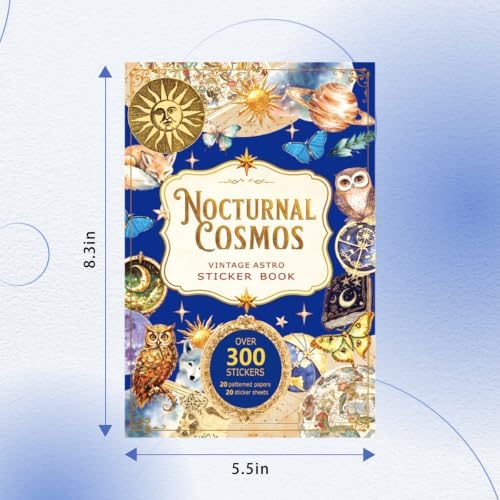 Vintage Astrology Sticker Book & Scrapbook Paper Pad - Image 4