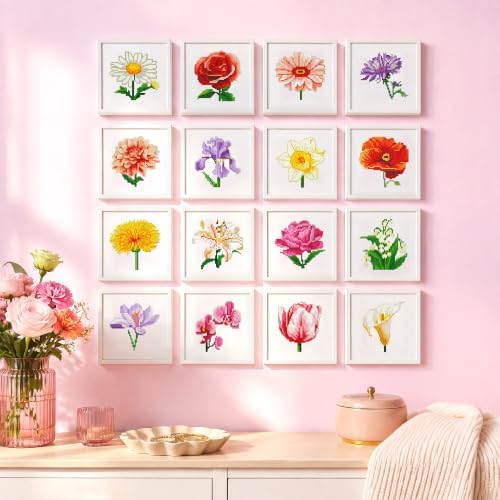 LuwoArte 16 Pack Flower Garden Diamond Art Kits for Adults Beginners - Image 4