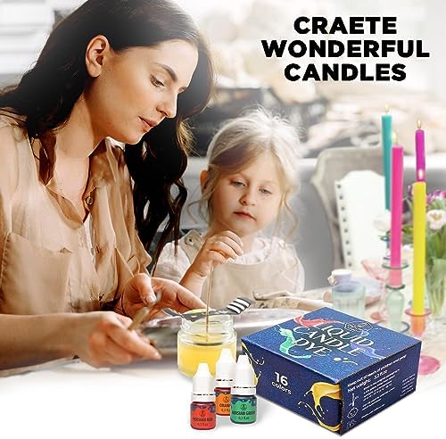 Liquid Candle Dye for Soy Candle Making – 16 Colors Wax Coloring Set - Image 7