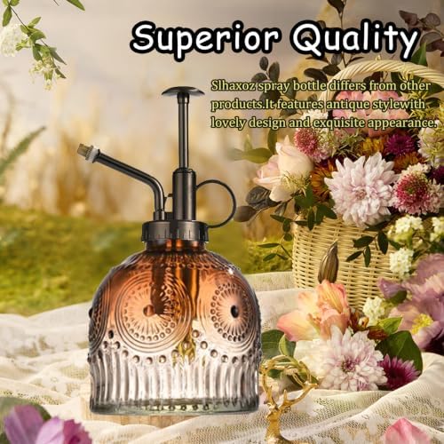 Plant Mister Glass Watering Can Bottle (7.78 oz, Gray Gradient) - Image 2