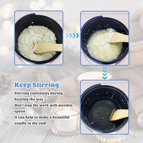 Ksedcon Electric Wax Melter Pot for Candle Making with Pouring Spout 1.5Qt - Image 4