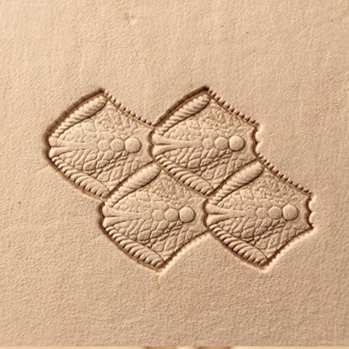 DandS ltd Leather Stamp Tool, Dragon Scale,Professional Steel Craft Tool for Leatherworking, Embossing, Carving & Stamping Leather Projects, Belts Wallets & DIY Projects Compatible with Mallet #476B4