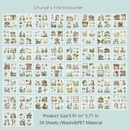 Washi Stickers for Scrapbooking Supplies,Garden Themed Scrapbook Stickers - Image 3