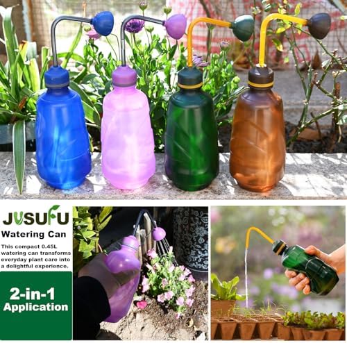2 Pack Watering Can for Seedlings, 15oz/0.45L (Brown) - Image 3