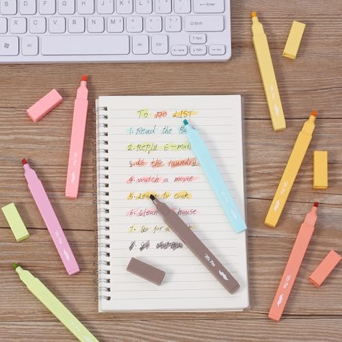 Mr. Pen- Aesthetic Highlighters No Bleed, 8 Pack, Assorted Colors | Chisel Tip, Cute Highlighters Assorted Colors for Journaling, Highlighting, Underlining, Fast Dry, Back to School Supplies - Image 7