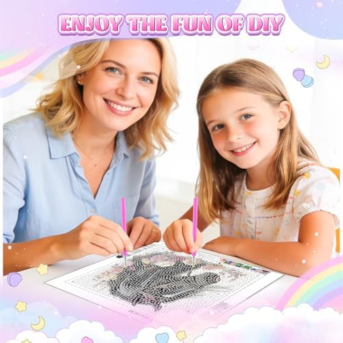 GHHKUD Black Horse Diamond Art Painting Kits for Adults with Frame, Diamond Art Animals Crafts for Ages 4-6-8-12, Easy to DIY Gem Painting Gifts Home Wall Deco 15x15cm (Beautiful Packages) - Image 3