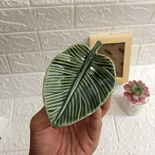HOME SMILE Leaf Trinket Dish Decorative Ring Dish Holder for Jewelry Engagament Wedding Birthday St Patrick‘s Gifts - Image 3